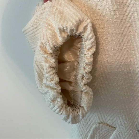 BCBGMaxAzria Double-Breasted Coat Dress Off-White Size M - Picture 6 of 12